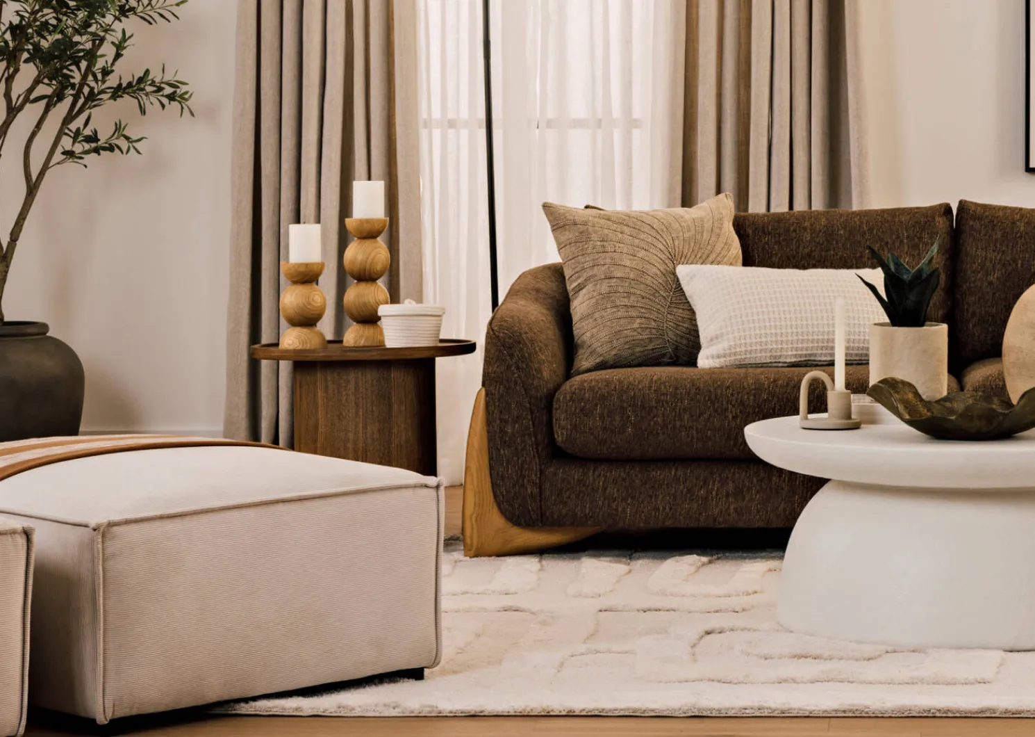 Urban Barn Algo Candle Holder- Candles & Holders