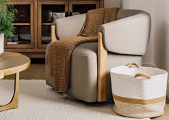 Urban Barn Alicent Swivel Armchair- Accent Chairs