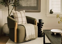 Urban Barn Alicent Swivel Armchair- Accent Chairs