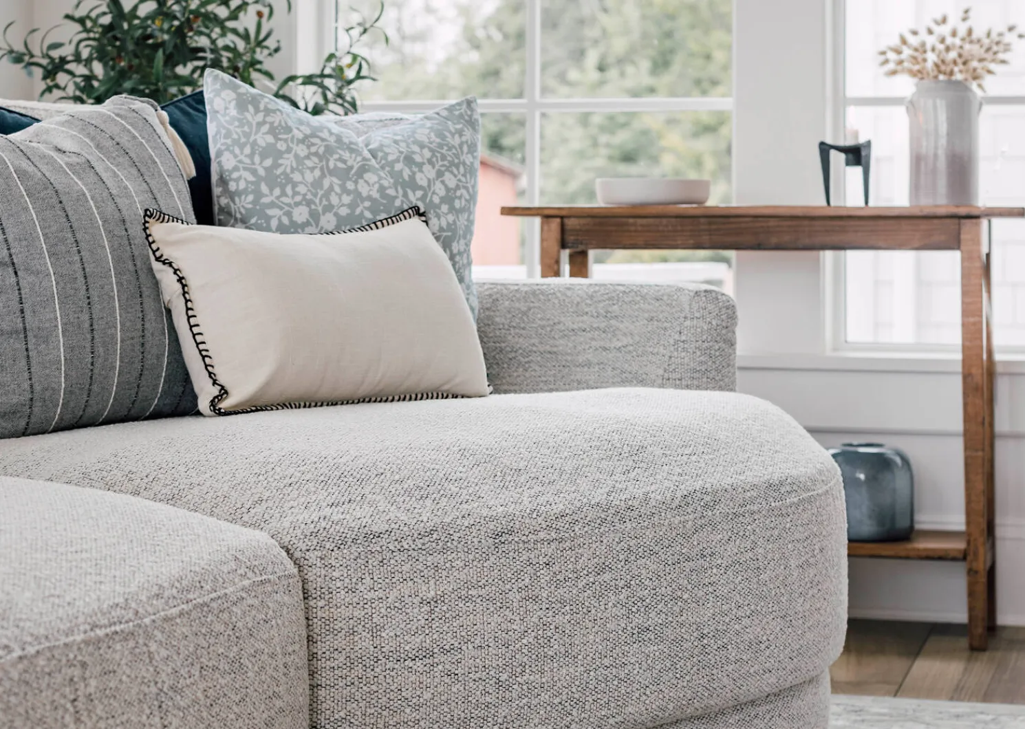 Urban Barn Anderson Sofa Chaise -Luly Pepper- Sofas & Sectionals