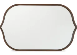Urban Barn Ashern Wall Mirror Walnut- Mirrors