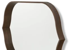 Urban Barn Ashern Wall Mirror Walnut- Mirrors