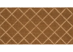 Urban Barn Bordered Diamond Doormat Natural- Doormats