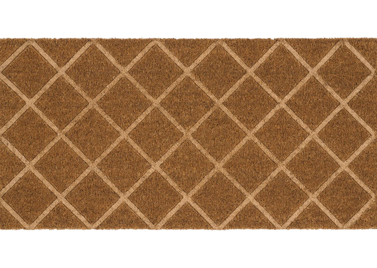 Urban Barn Bordered Diamond Doormat Natural- Doormats