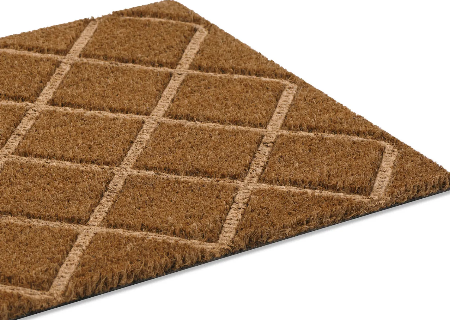 Urban Barn Bordered Diamond Doormat Natural- Doormats