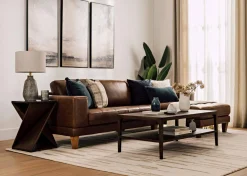 Urban Barn Carson Leather Sofa Chaise- Sofas & Sectionals