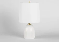 Urban Barn Chance Table Lamp Short White- Table Lamps