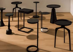 Urban Barn Chet Recycled Metal Accent Table -Ebony- Side Tables