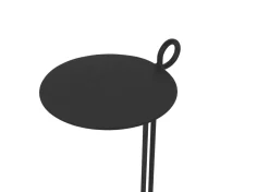 Urban Barn Chet Recycled Metal Accent Table -Ebony- Side Tables