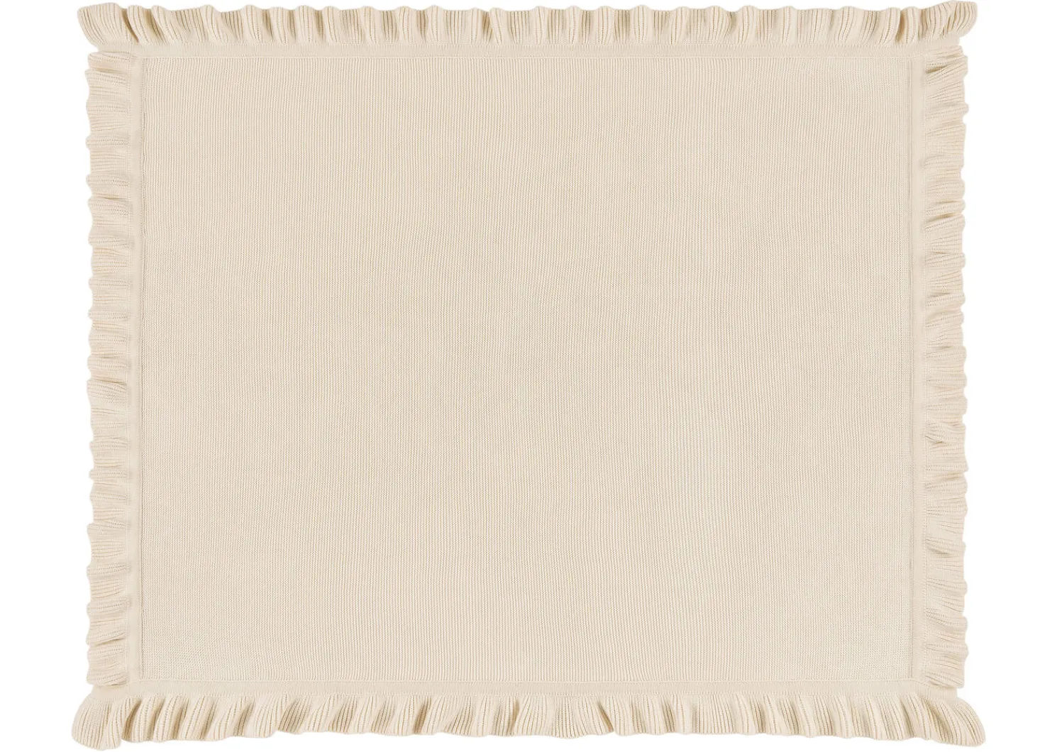 Urban Barn Claridge Cotton Ruffle Throw- Throws