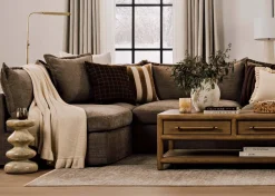 Urban Barn Claridge Cotton Ruffle Throw- Throws