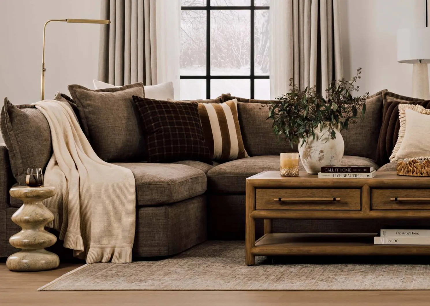 Urban Barn Claridge Cotton Ruffle Throw- Throws