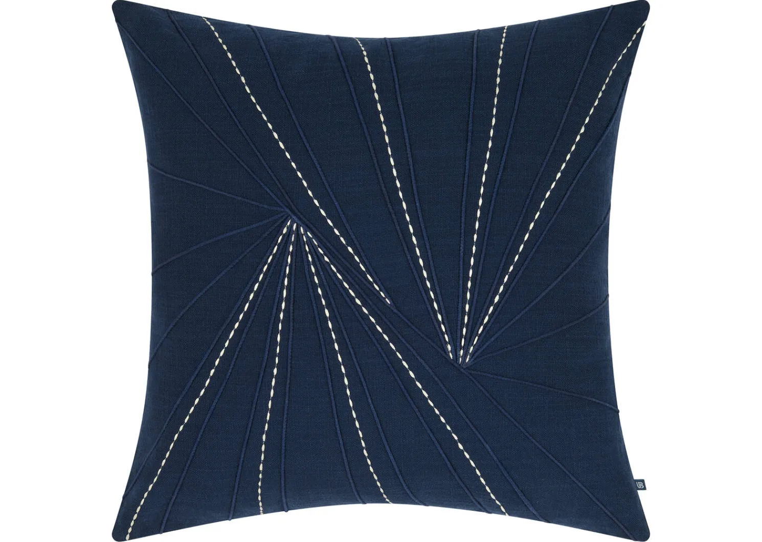 Urban Barn Clint Cotton Pillow 20x20 Navy- Pillows