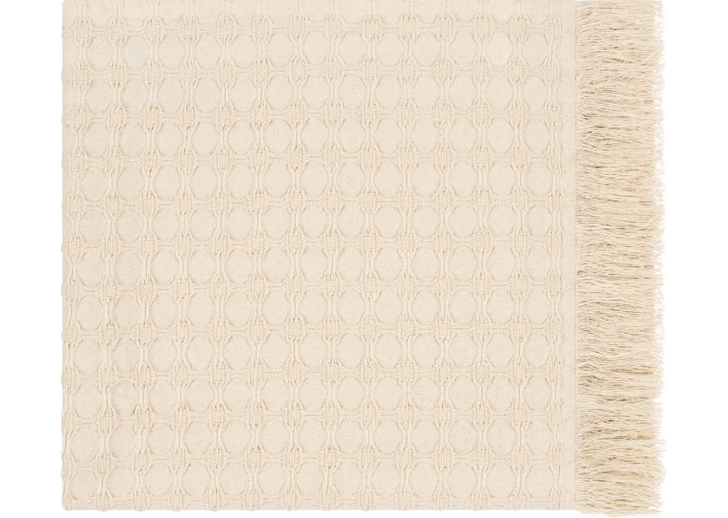 Urban Barn Conrad Cotton Throw Sand- Throws