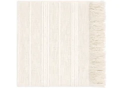Urban Barn Cyrus Cotton Throw Ivory- Throws