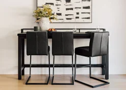 Urban Barn Dougal Reclaimed Wood Counter Console Table (71")- Console Tables