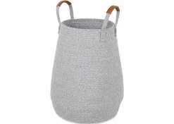 Urban Barn Dylon Basket Large Grey- Storage Baskets & Boxes