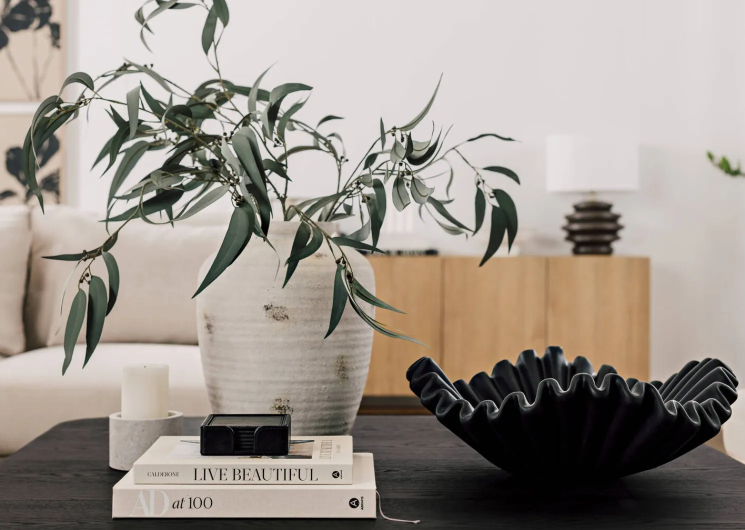 Urban Barn Elliana Decor Bowl Black- Decorative Accents