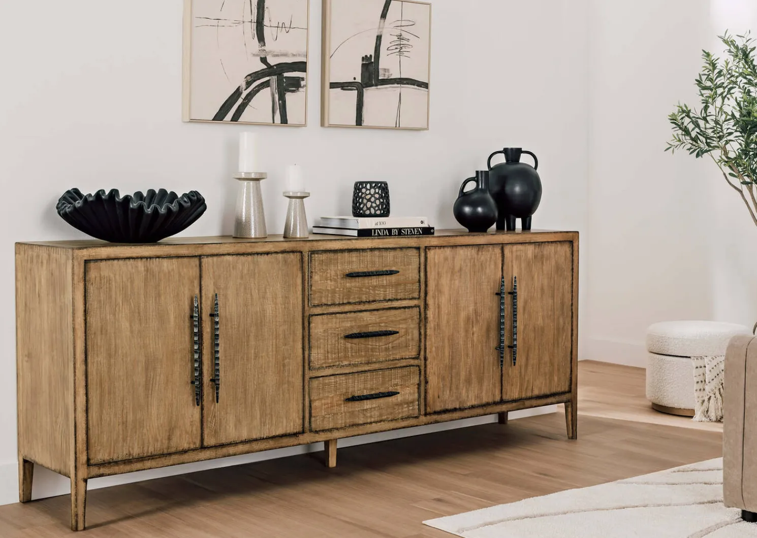 Urban Barn Elliana Decor Bowl Black- Decorative Accents