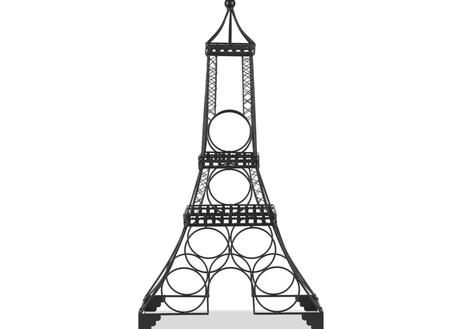 Urban Barn Emily Eiffel Tower Wine Rack Black- Kitchen Accents