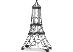 Urban Barn Emily Eiffel Tower Wine Rack Black- Kitchen Accents
