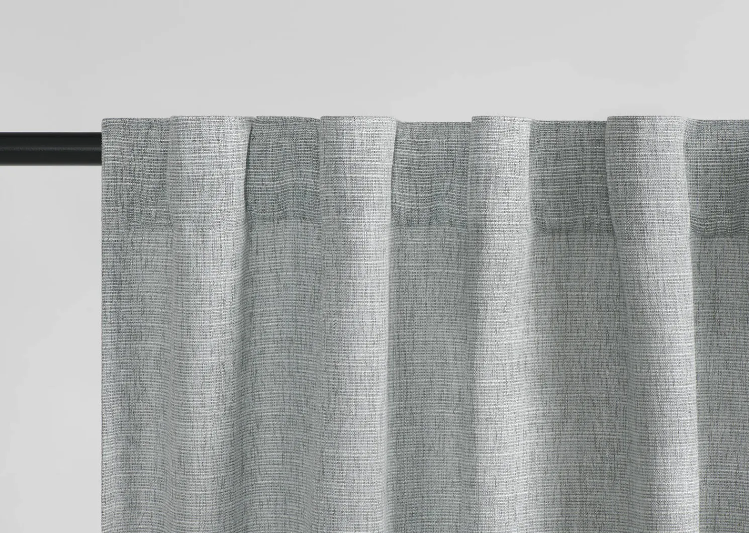 Urban Barn Essie Curtain Panel 96" Lt. Grey/Ivory- Curtains