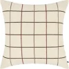 Urban Barn Eyre Cotton Plaid Pillow 20x20 Iv/Multi- Pillows
