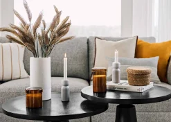 Urban Barn Gershwin Recycled Metal Nesting Coffee Table Set Bronze- Coffee Tables