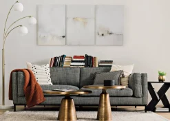 Urban Barn Gershwin Recycled Metal Round Coffee Table- Coffee Tables