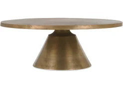 Urban Barn Gershwin Recycled Metal Round Coffee Table- Coffee Tables