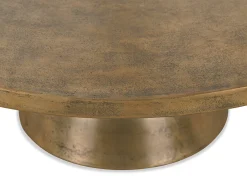Urban Barn Gershwin Recycled Metal Round Coffee Table- Coffee Tables