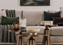 Urban Barn Gershwin Recycled Metal Side Table 20"- Side Tables