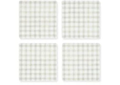 Urban Barn Gingham Coaster Set- Table Linens & Coasters