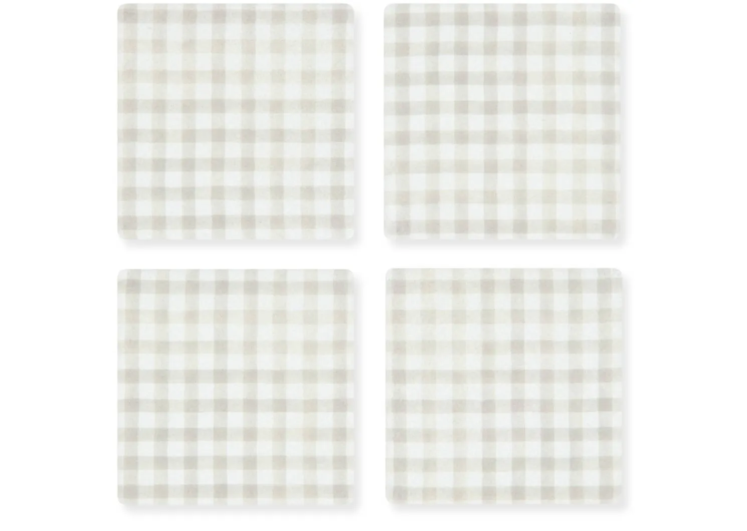 Urban Barn Gingham Coaster Set- Table Linens & Coasters
