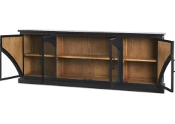 Urban Barn Grantham Reclaimed Wood Sideboard -Mannor Black- Sideboards & Storage