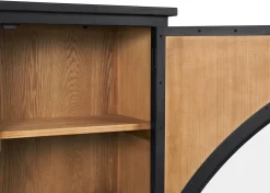 Urban Barn Grantham Reclaimed Wood Sideboard -Mannor Black- Sideboards & Storage