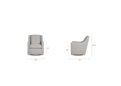 Urban Barn Groove Custom Swivel Chair- Custom Furniture