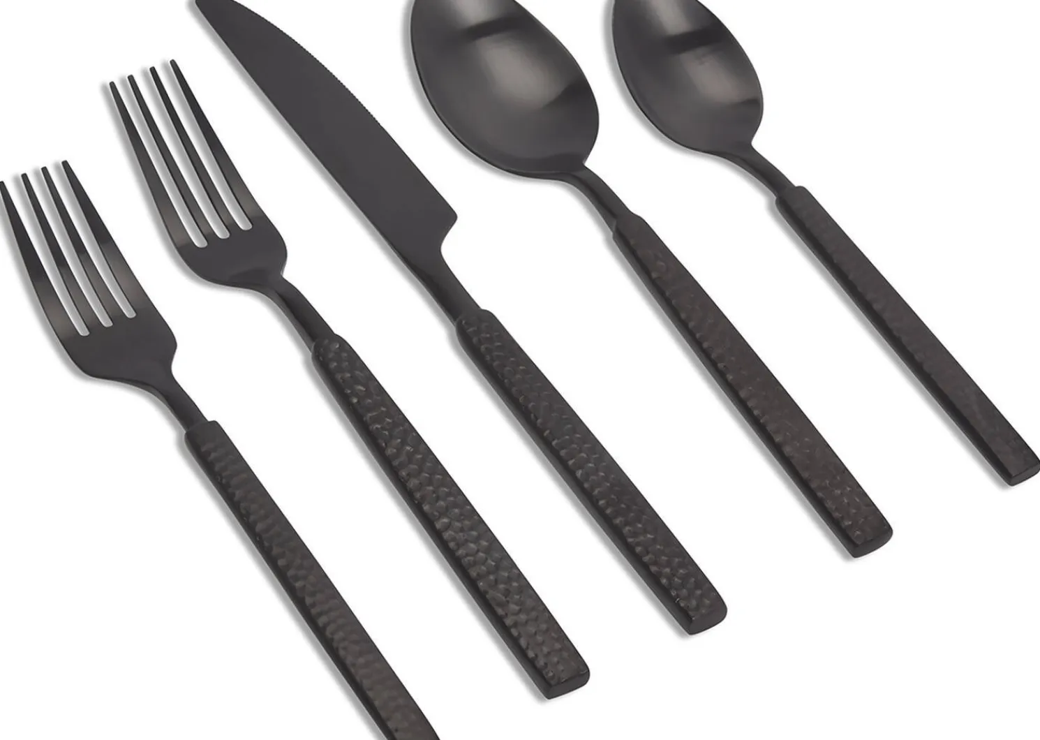 Urban Barn Hammered 5-Piece Cutlery Set- Dinnerware