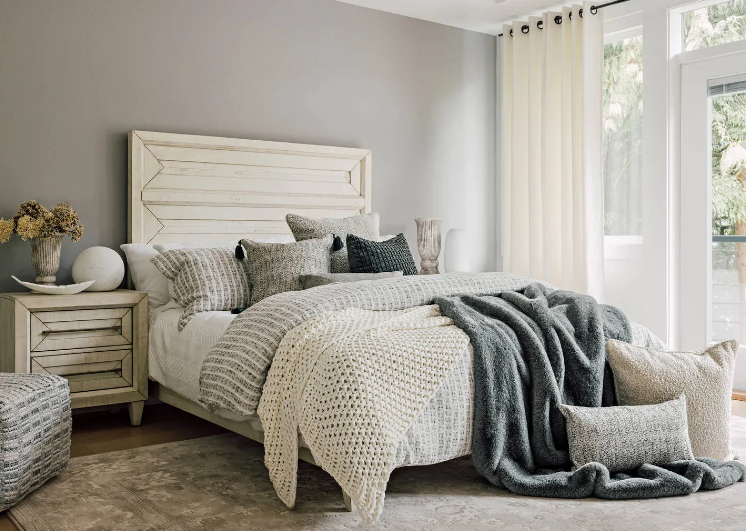 Urban Barn Harriet Boucle Pillow 24x24- Pillows