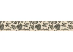 Urban Barn Hydrangea Table Runner Natural/Black- Table Linens & Coasters