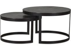 Urban Barn Irwin Recycled Metal Nesting Coffee Table Set- Coffee Tables