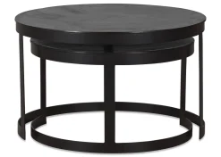 Urban Barn Irwin Recycled Metal Nesting Coffee Table Set- Coffee Tables