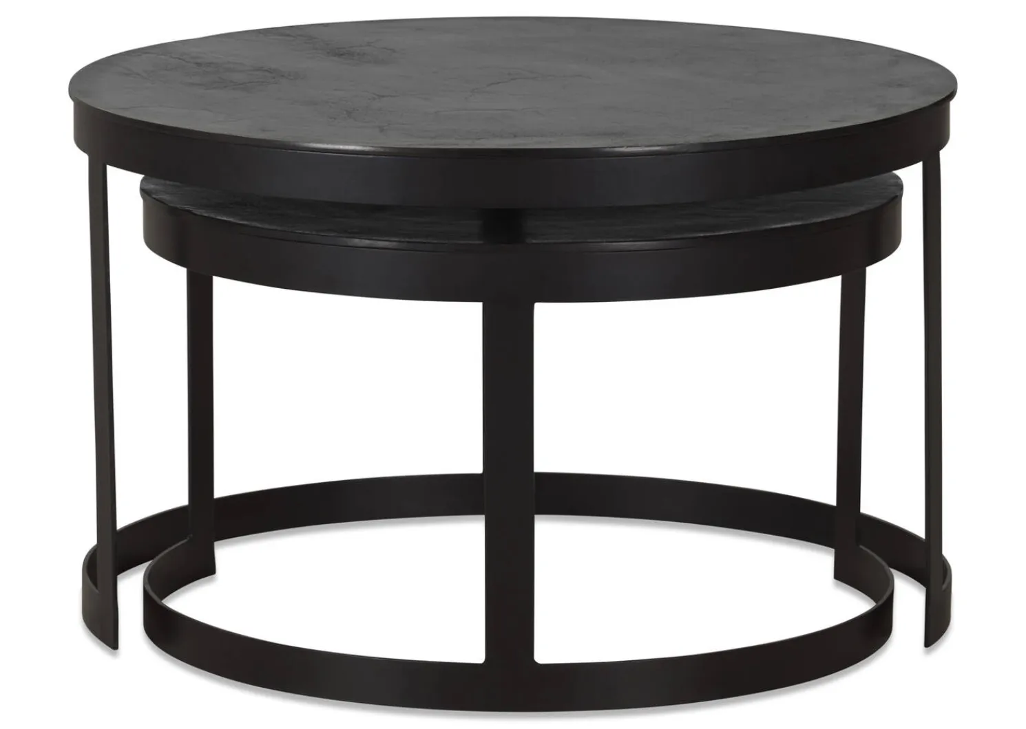 Urban Barn Irwin Recycled Metal Nesting Coffee Table Set- Coffee Tables