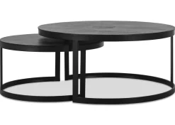 Urban Barn Irwin Recycled Metal Nesting Coffee Table Set- Coffee Tables
