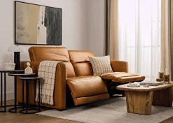 Urban Barn Jaxon Leather Reclining Sofa -Zen Toffee- Sofas & Sectionals