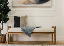 Urban Barn Jayman Bench -Amalie Ivory- Benches