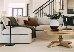 Urban Barn Kavya Cotton Pillow 14x24 Rust- Pillows