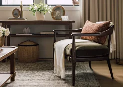 Urban Barn Kavya Cotton Pillow 14x24 Rust- Pillows