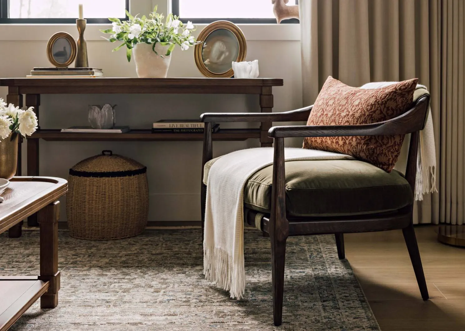 Urban Barn Kavya Cotton Pillow 14x24 Rust- Pillows