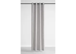 Urban Barn Kendra Curtain Panel 96" Grey/Black Grommet- Curtains